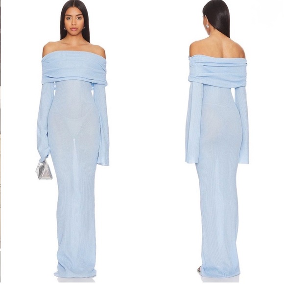 Seroya Galleria Off Shouder Long Sleeve Knit Maxi NWT -  streetfair.yellowspringsohio.org